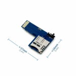 Adaptateur 2-in-1 double Micro SD , carte TF pour Raspberry Pi 2 IN 1 Raspberry Pi Dual TF SD Card Switcher Adapter 10