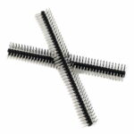 Barrette 2x40Pin Male angle droit double rond 2.54mm DIDACTICO TUNISIE