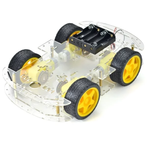 Kit chassis Robot à 4 roues transparent DIDACTICO TUNISIE