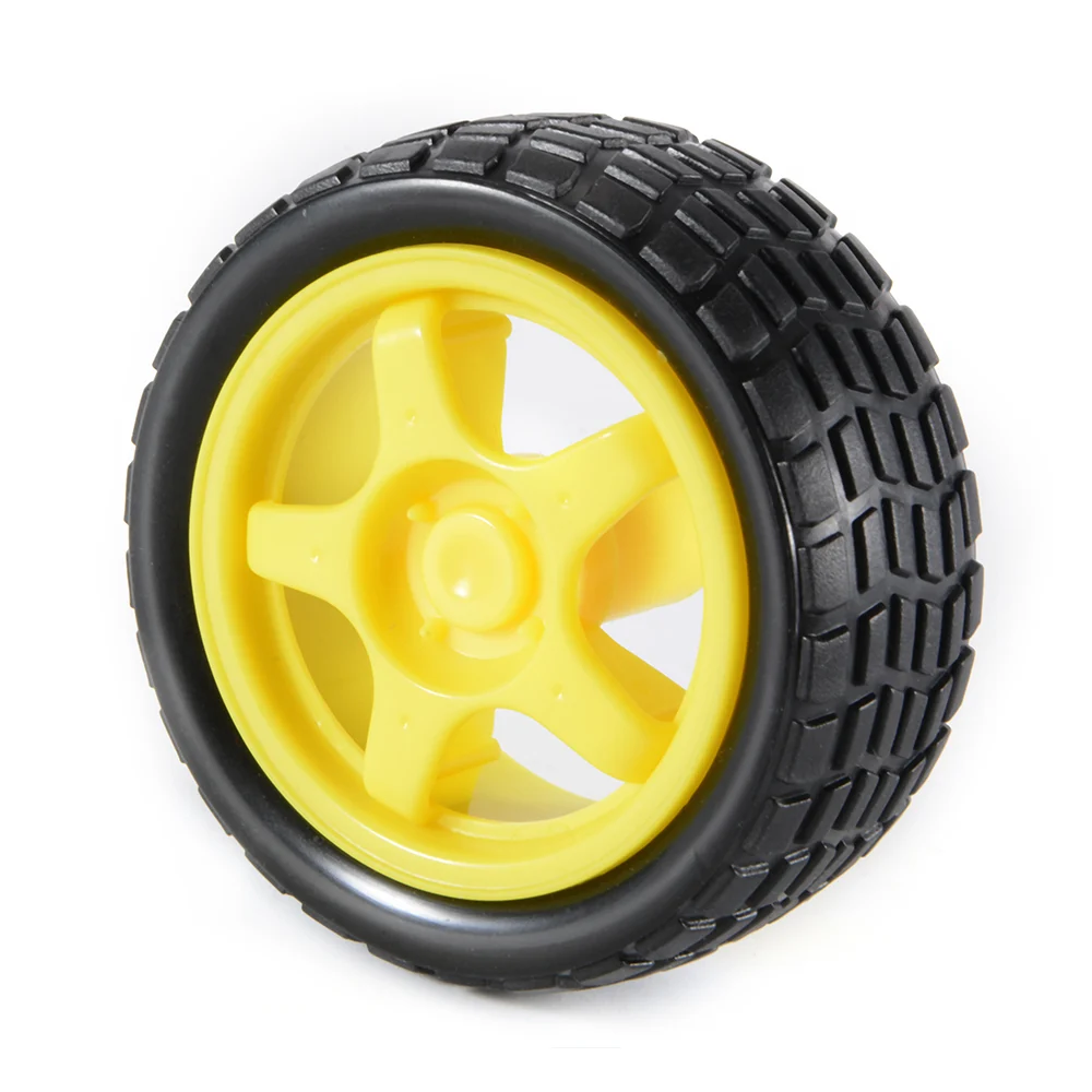 Roue jaune 65mm pour robot DIDACTICO TUNISIE