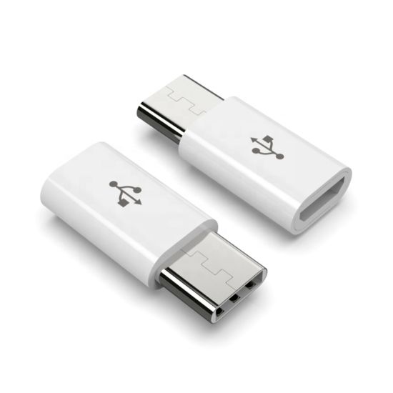Adaptateur Blanc DATA Micro USB vers USB type C