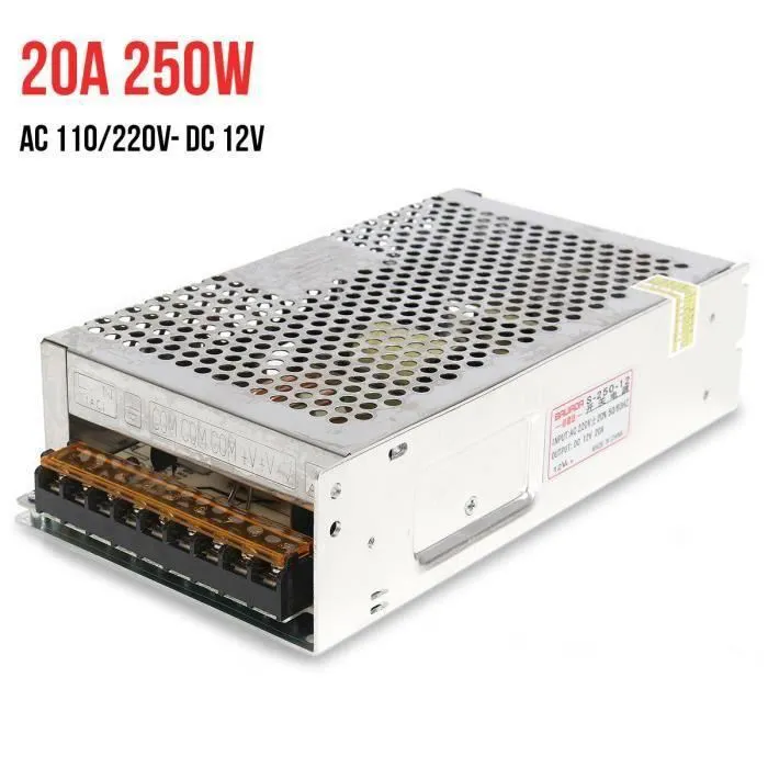 Alimentation à découpage 220V AC / 12V DC 20A