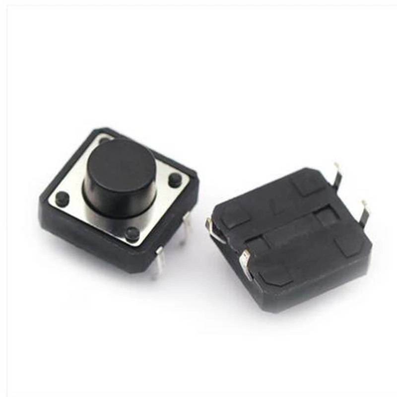 Bouton poussoir Noir 12x12x7mm Micro interrupteurs voyant lumineux 12x12x7mm 50 pi ces mini boutons poussoirs prix de gros.jpg Q90.jpg