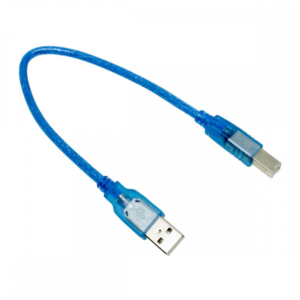 Cable USB Type A-B 0.3m pour Arduino UNO/MEGA