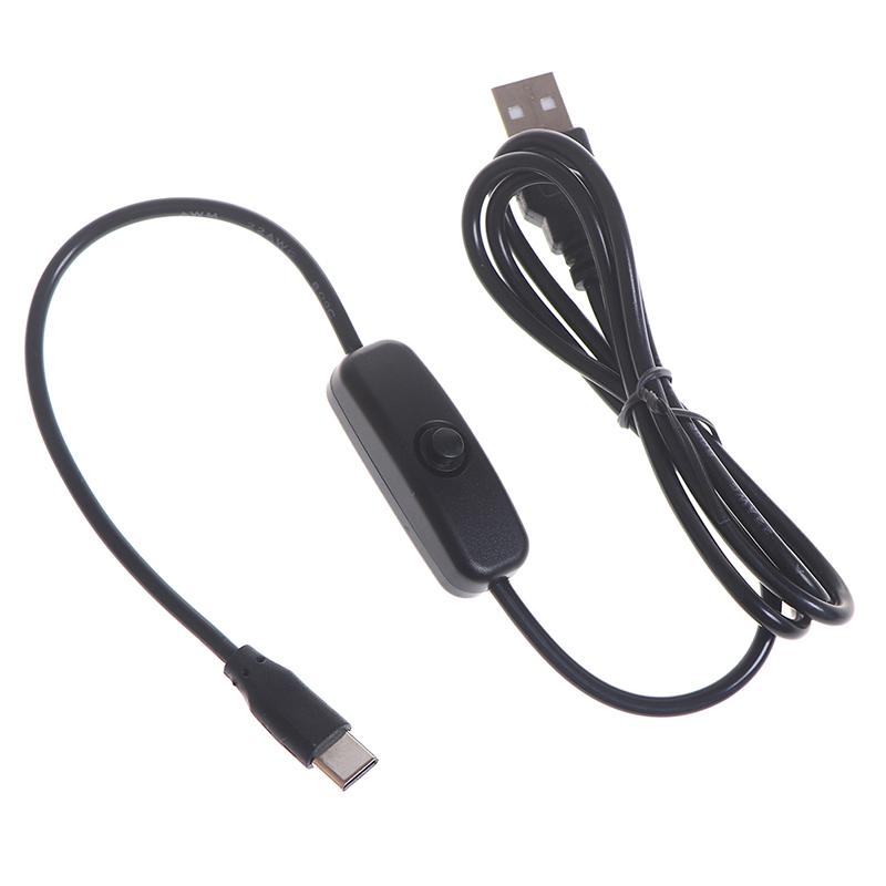 Cable USB vers Type C 5V 3A avec interrupteur ON/OFF Pi4 DIDACTICO TUNISIE