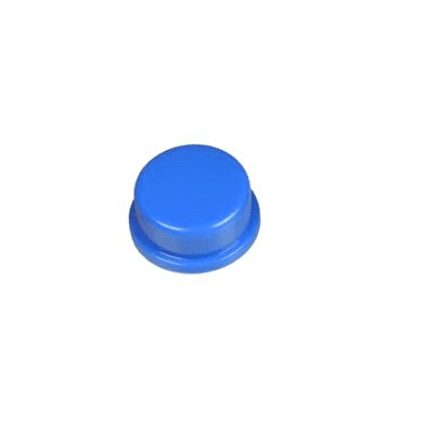 Capuchon rond Bleu 12x12x7.3 mm pour interrupteur tactile carré