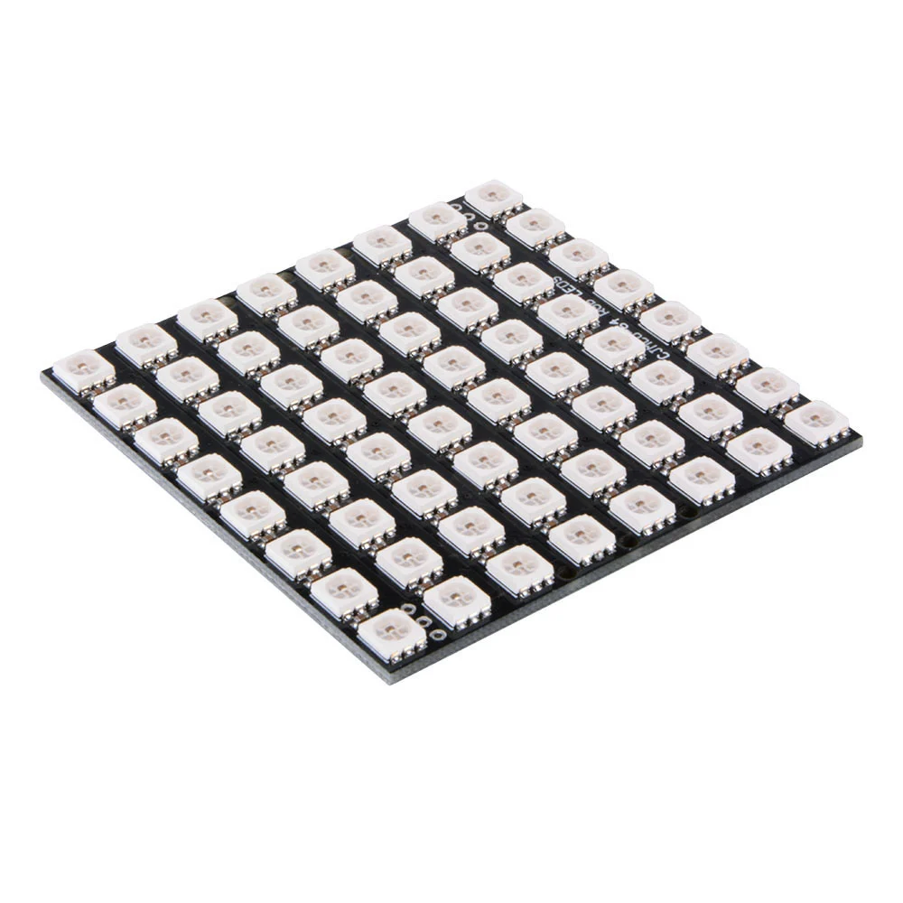 Carte Carré 64 x LED 8x8 SMD RVB 5050 - WS2812 DIDACTICO TUNISIE