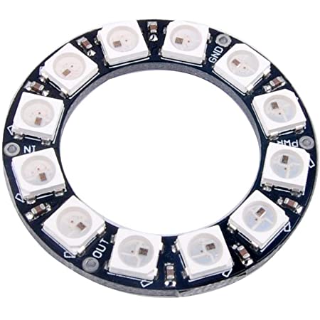 Carte Rond 12 x LED SMD RVB 5050 - 12 bits WS2812 DIDACTICO TUNISIE