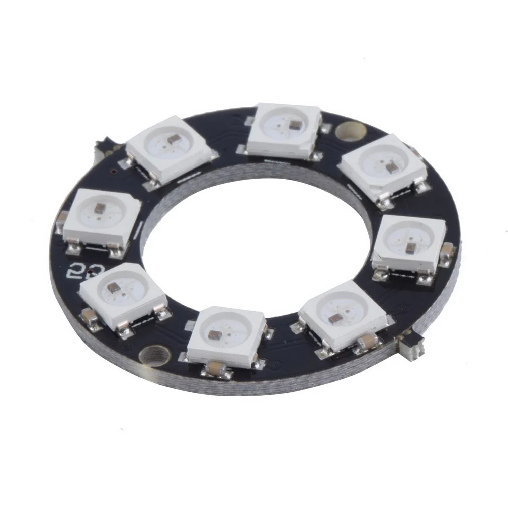 Carte Rond 8 x LED SMD RVB 5050 - 8 bits WS2812 DIDACTICO TUNISIE