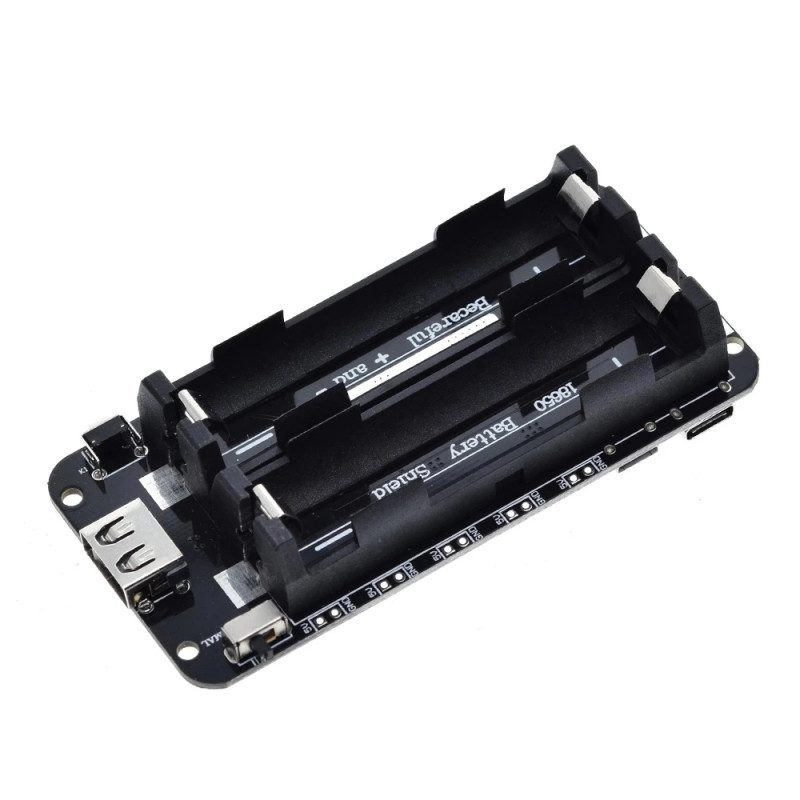 Carte USB Shield Batterie 2x18650 3V/5V pour Arduino ESP32 ESP8266