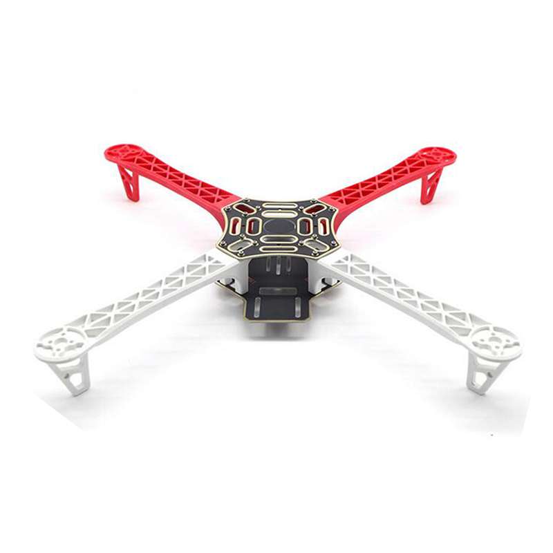 Chassis Quadcopter F450 Rouge et blanc + support pieds Pro DIDACTICO TUNISIE
