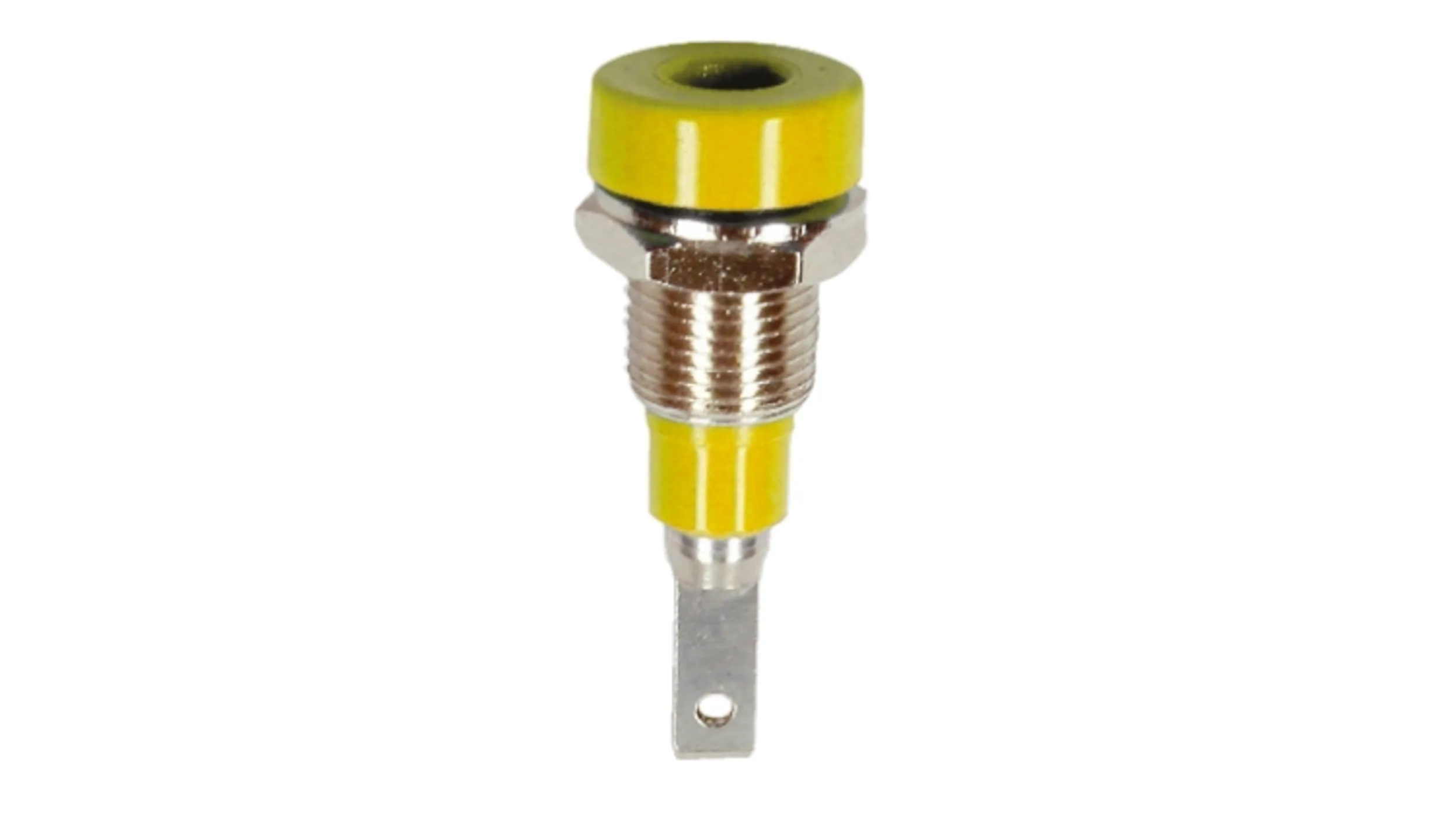 Connecteur Femelle fiche banane 2 mm jaune