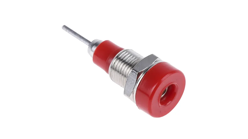 Connecteur Femelle de fiche banane 2 mm rouge DIDACTICO TUNISIE