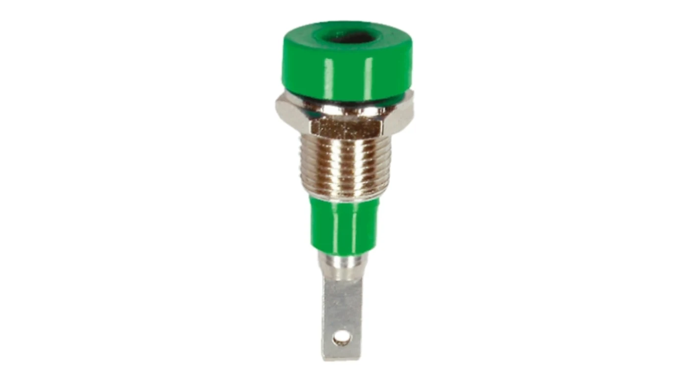 Connecteur Femelle fiche banane 2 mm vert