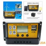 Controleur de charge solaire MPPT 12V/24V 20A controleur de charge solaire mppt 12v 24v 20a