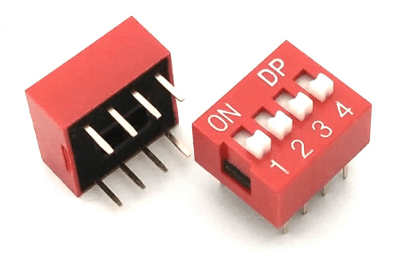DIP Switch Interrupteur 4Pin 2,54 mm DIDACTICO TUNISIE
