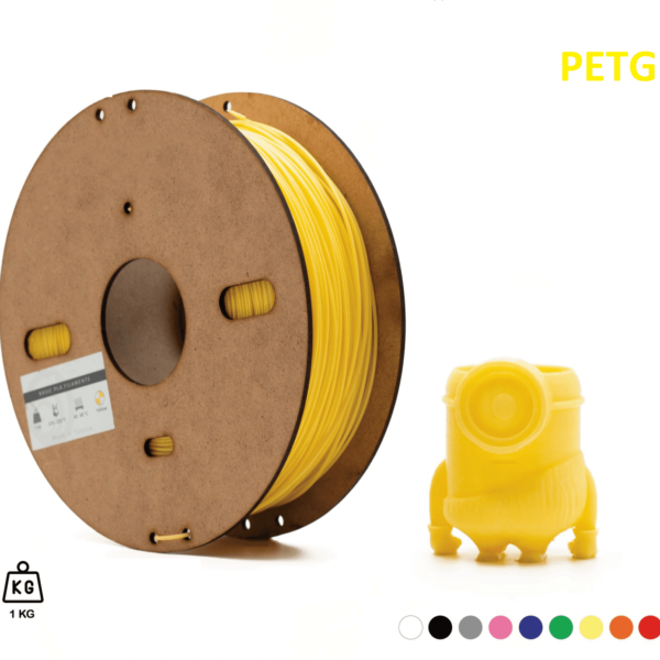 Filament 3D PETG JAUNE 1.75mm filament 3d petg jaune 175mm