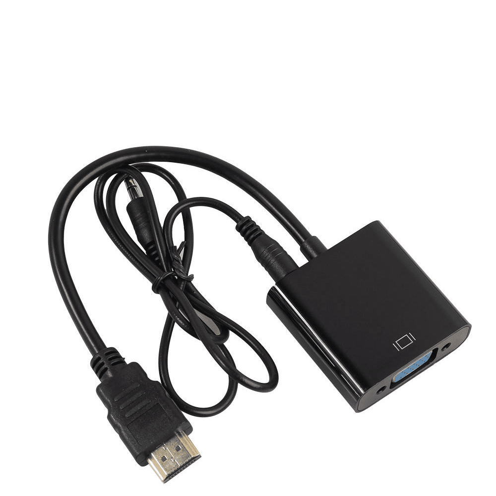 Adaptateur HDMI Male vers VGA Femelle + Cable audio jack 3,5mm hfb 4
