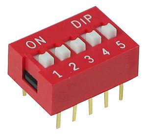 Interrupteur DIP Switch 5Pin 2,54 mm