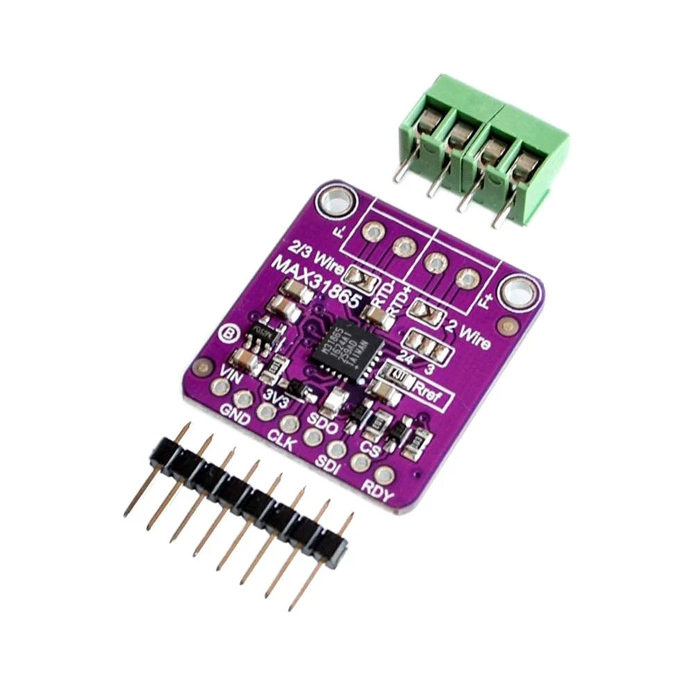 Module de détecteur de température MAX31865 PT100-PT1000 MAX31865 RTD Platinum Resistance Temperature Detector Module PT100 PT1000 2