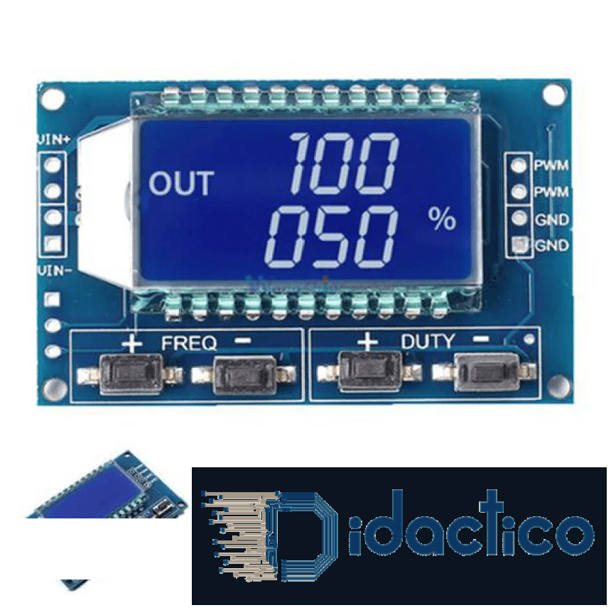 Module Générateur de signal Réglable LCD PWM 1-150khz 3.3-30V DIDACTICO TUNISIE