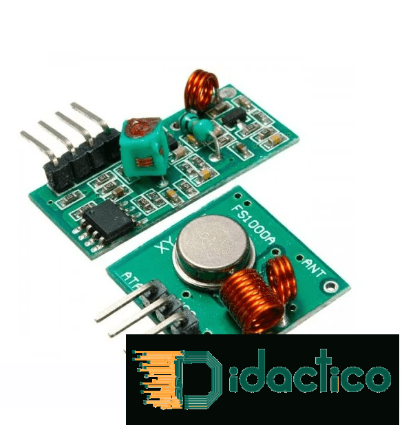Module sans fil RF 433Mhz (Transmetteur + récepteur) DIDACTICO TUNISIE