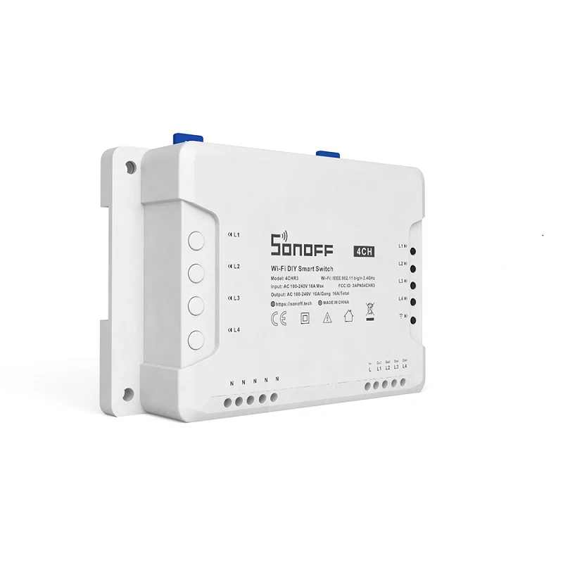 Module sans fils SANOFF 4CH R3 Commutateur intelligent WiFi 10A 433Mhz