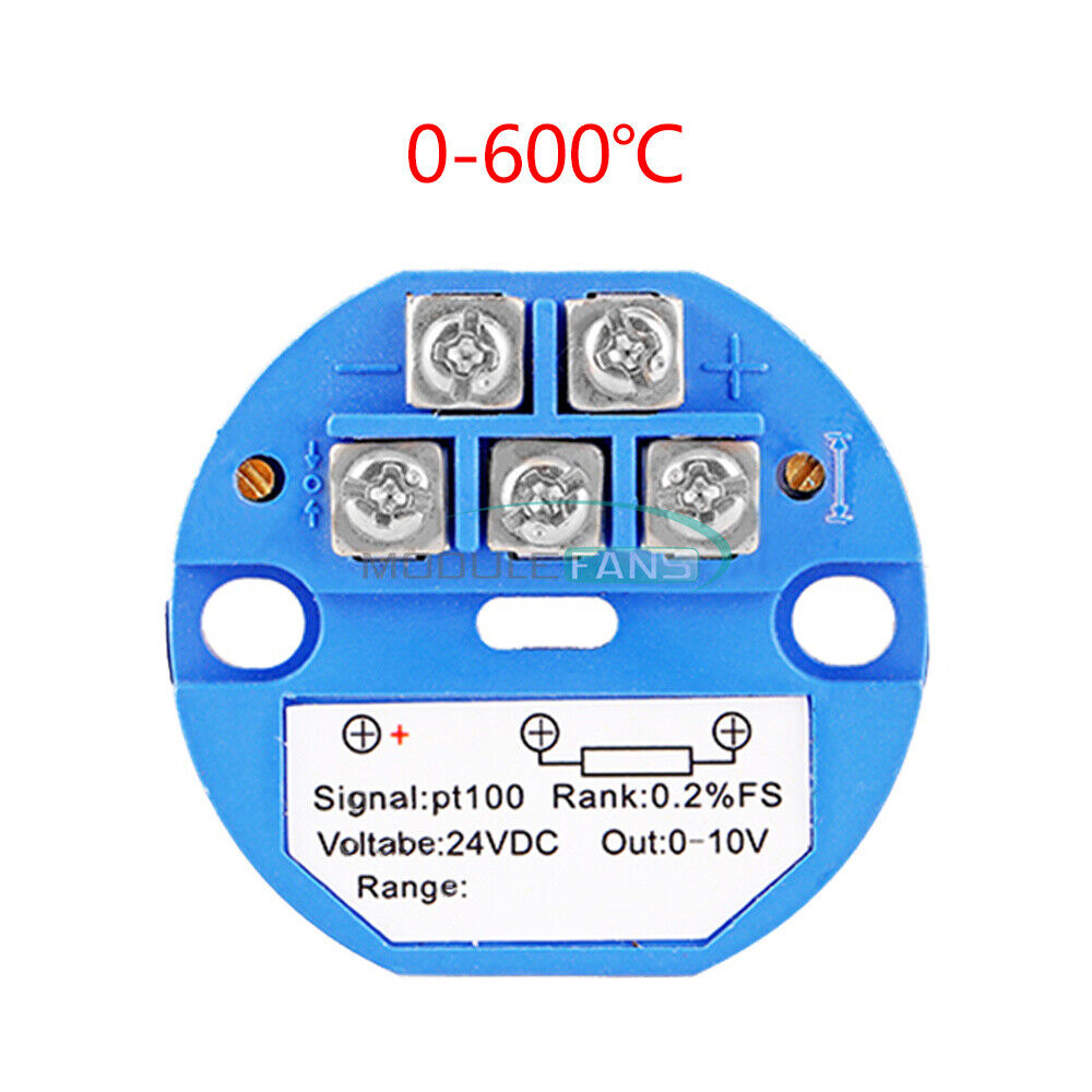 Module Transmetteur Température PT100 vers 4-20mA 0 to 600°C DIDACTICO TUNISIE