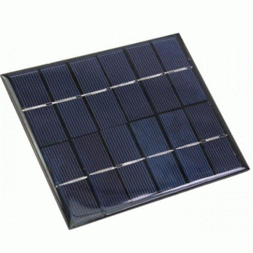 Panneau solaire 6V 2W 110X135mm