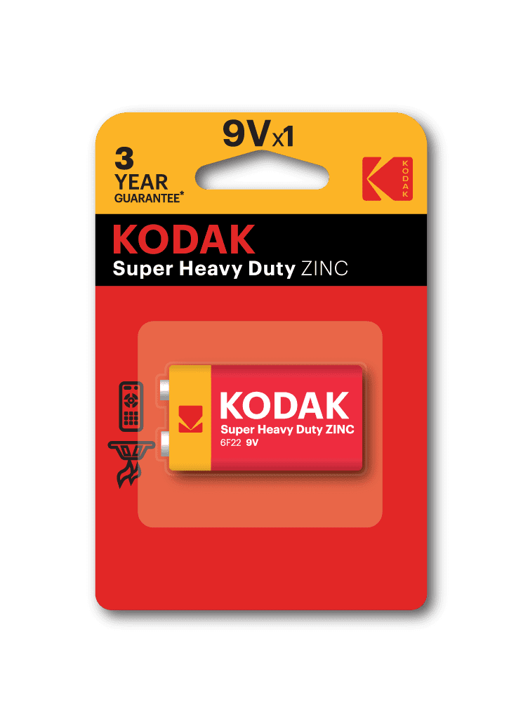 Batterie 9V KODAK Super Heavy Duty