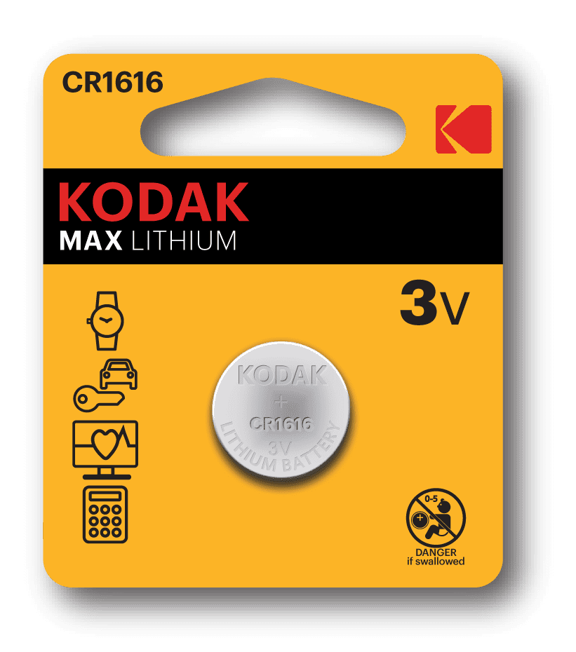 Pile bouton KODAK MAX CR1616