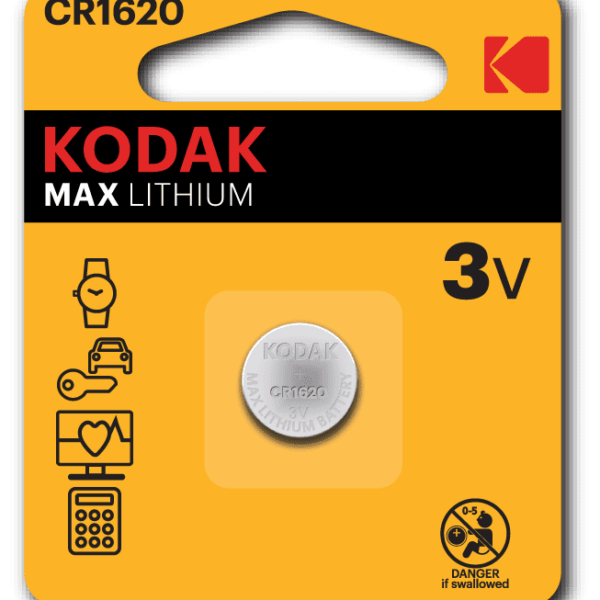 Pile bouton KODAK MAX CR1620