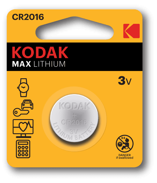 Pile bouton KODAK MAX CR2016 DIDACTICO TUNISIE