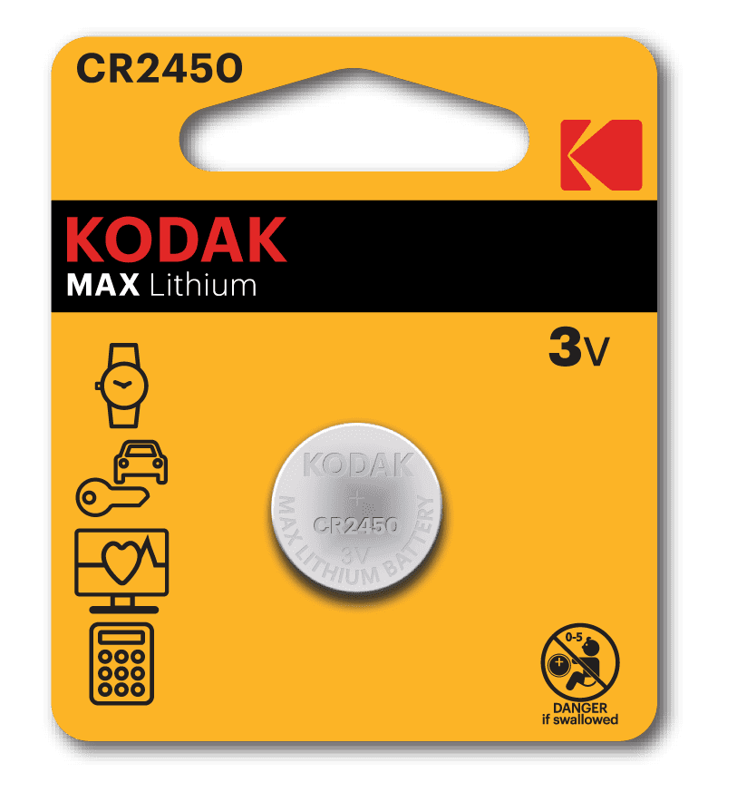 Pile bouton KODAK MAX CR2450