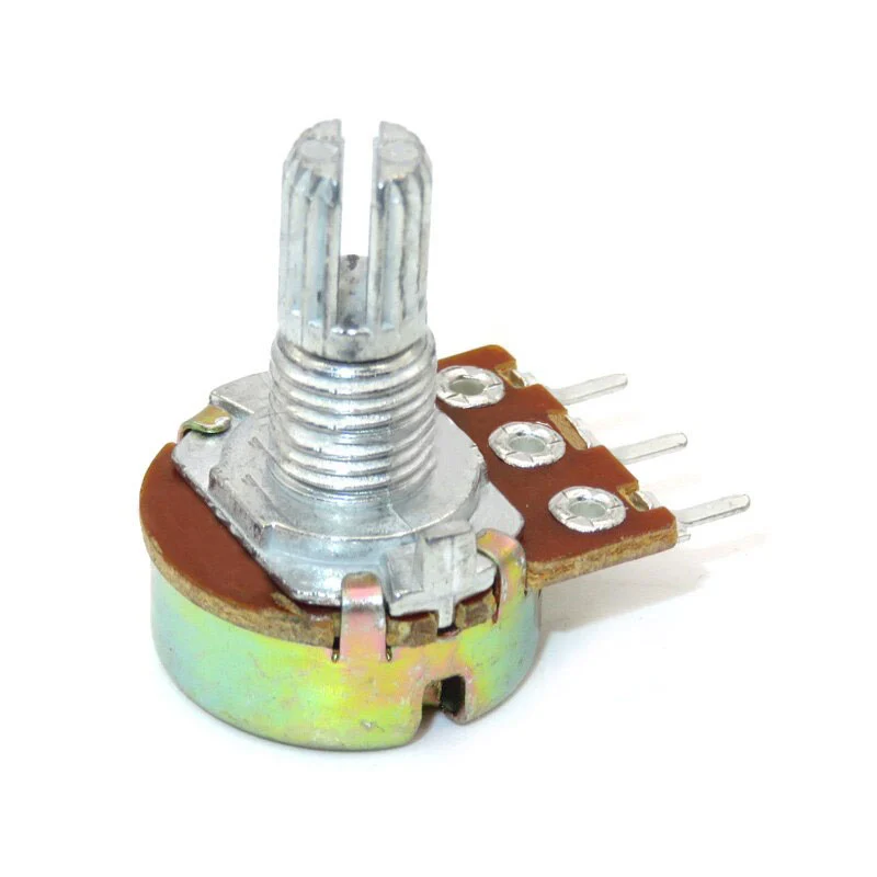 Potentiomètre 1k Ohm Métallique avec Tige 15mm