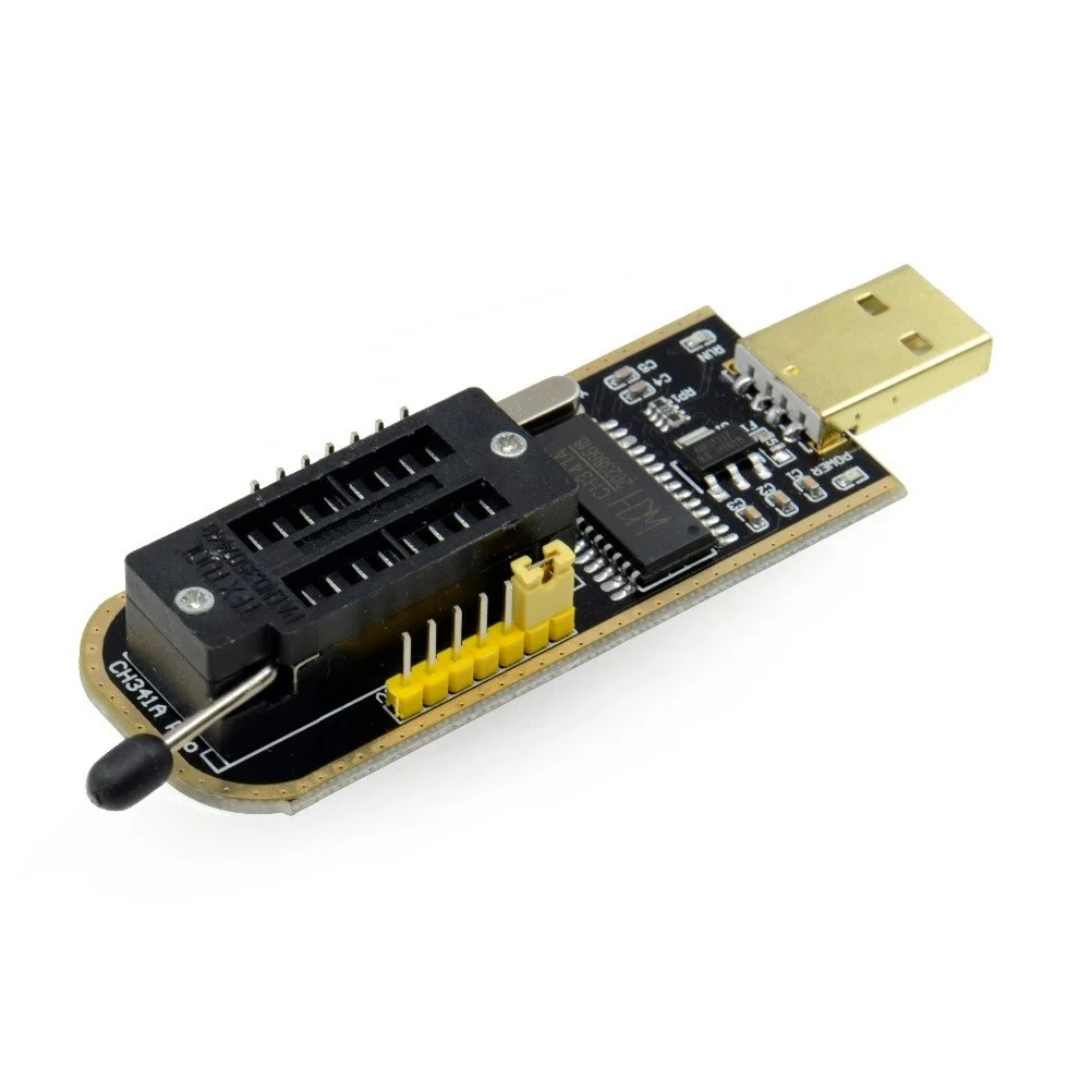Programmeur USB BIOS Flash EEPROM série CH341A 24 25 avec logiciel et pilote