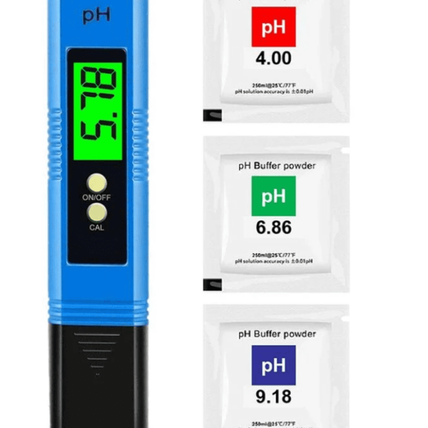 Stylo pH-mètre LCD numérique bleu