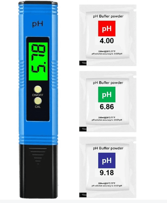 Stylo pH-mètre LCD numérique bleu
