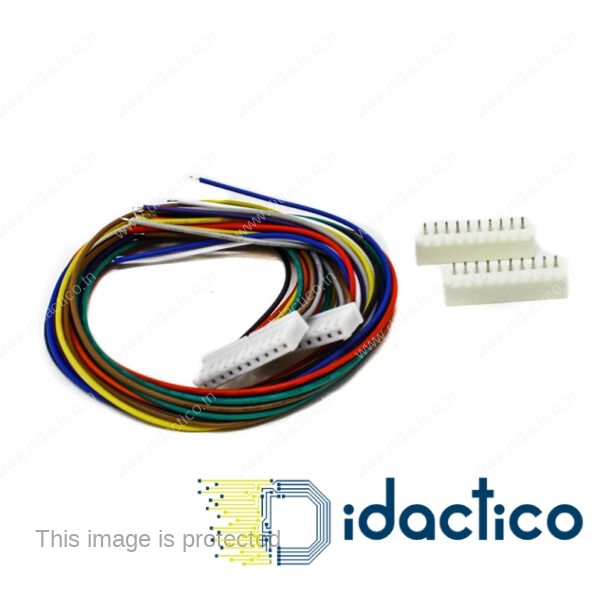 Cable connecteur male JST 2.54 - 10pin DIDACTICO TUNISIE