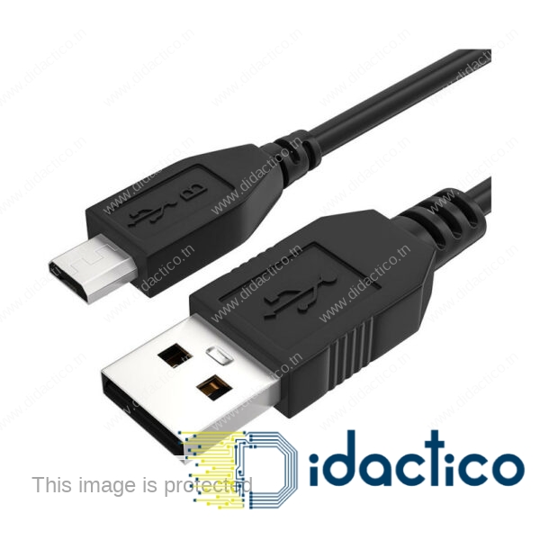 Cable USB vers Micro USB 3A DIDACTICO TUNISIE