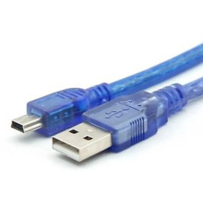 Cable USB vers Mini USB Bleu L=1M pour arduino nano DIDACTICO TUNISIE