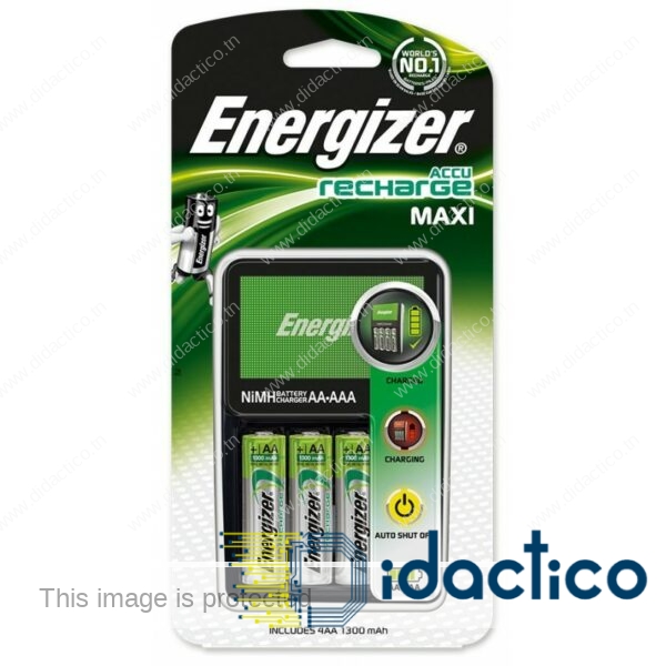 Chargeur Energizer Mini + 4 piles AA 2000 mAh DIDACTICO TUNISIE