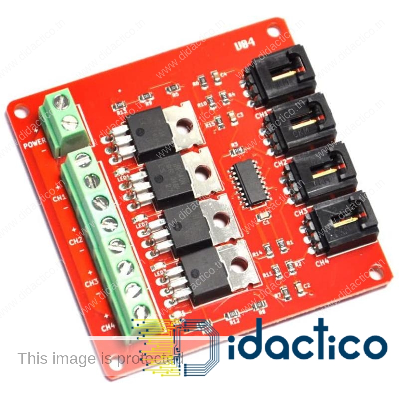 Module MOSFET IRF540 4-Channel DIDACTICO TUNISIE